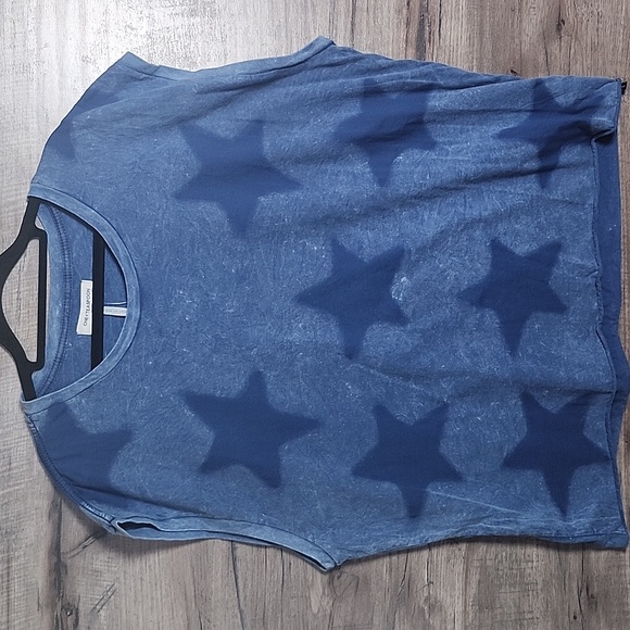 One Teaspoon Free People Star Dust Oversized Tank In Blue - Picture 6 of 13